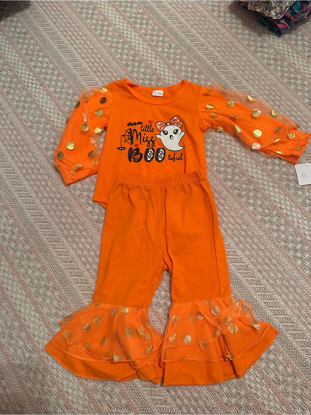 Little Miss Boo Orange Girls' Halloween Set